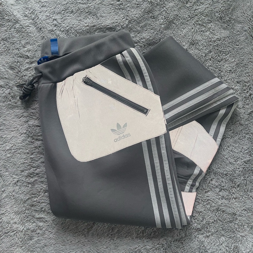 Fleece Adidas Sweatpants ((Reflective)) - Picture 1 of 6